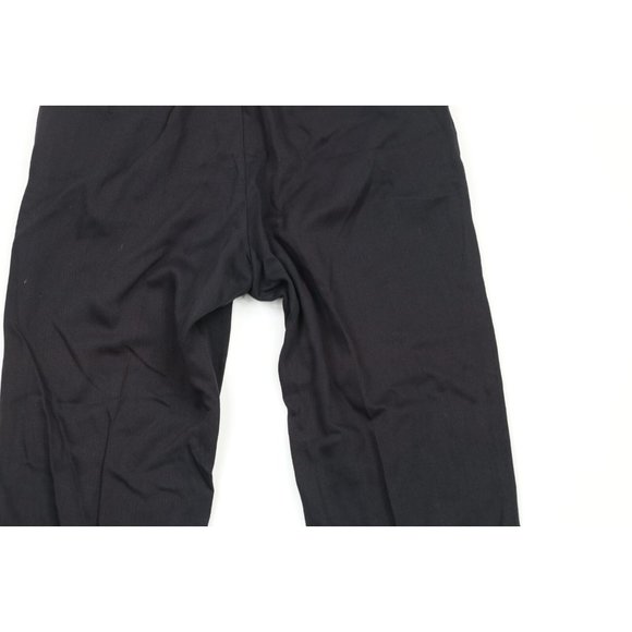 NOS Vintage 50s Streetwear Mens 33x34 Rayon Gabardine Dress Pants Trousers Navy - Picture 11 of 13